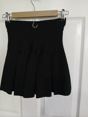French Kiss Black Lace Front High Waisted Mini Skirt Whimsigoth Witch Grunge